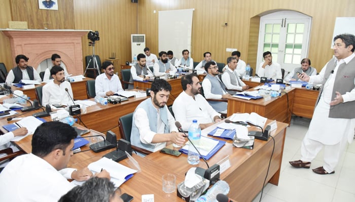 Training being given to judges and magistrates organized by Khyber Pakhtunkhwa Judicial Academy Peshawar image released on September 14, 2024. — Facebook/@kpjapeshawar