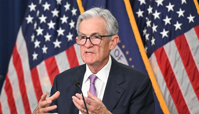 US Federal Reserve chairman Jerome Powell holds a press conference in Washington, DC, on September 18, 2024. — AFP