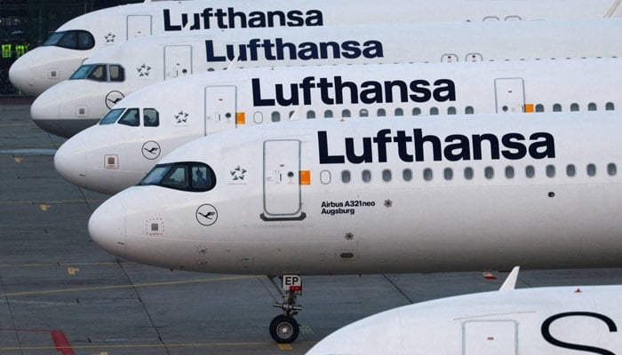 Lufthansa planes in Frankfurt on March 7, 2024. — Reuter