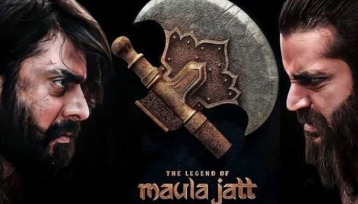 A poster of the film The Legend of Maula Jatt .— The News/file