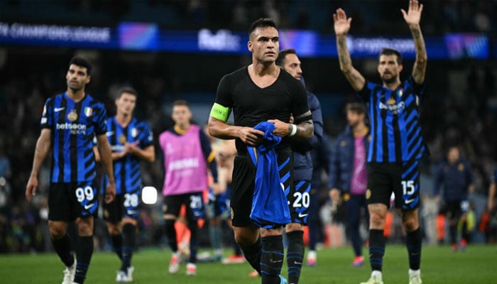 Inter Milan team players seen.— AFP/file