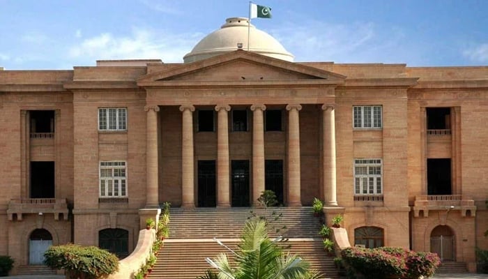 The facade of the Sindh High Court building in Karachi. — Facebook/High Court of Sindh Karachi