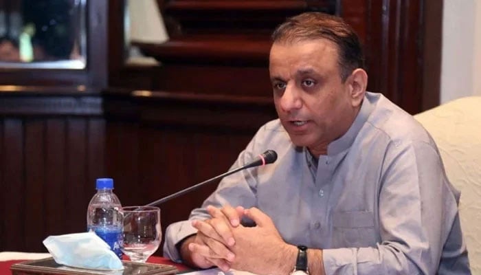 Federal Minister for Privatisation Abdul Aleem Khan speaks during an event. — X/@abdul_aleemkhan/File