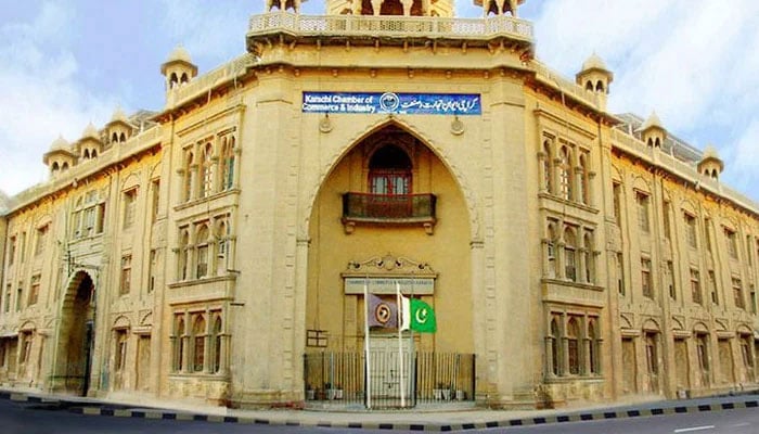 The Karachi Chamber of Commerce & Industry (KCCI) building. — Facebook/Kcciofficial/File