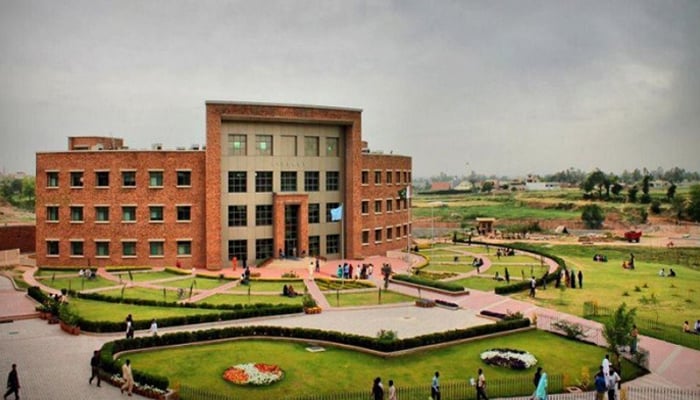 Quaid-i-Azam University building can be seen. — APP/File