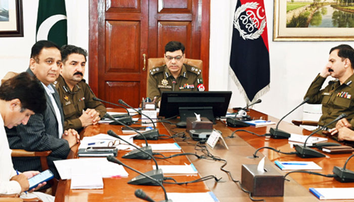 Additional IG Operations Punjab Shehzada Sultan chairs a meeting at the Central Police Office. — Punjab Police, Government of the Punjab Website/File