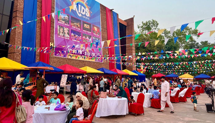 A view of the Kids Carnival event at the Alhamra Arts Center, image released on September 21, 2024. — Facebook/Alhamra Lahore Arts Council