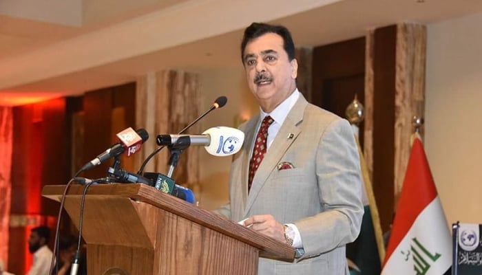 Senate Chairman Syed Yousaf Raza Gilani can be seen in this image released on September 20, 2024. — Facebook/@YRGillani