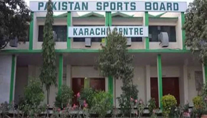 The Pakistan Sports Board building seen in this image. — APP/file