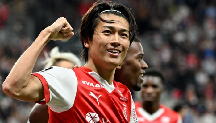 Keito Nakamura playing against PSGs in the Ligue 1 season. — AFP/file