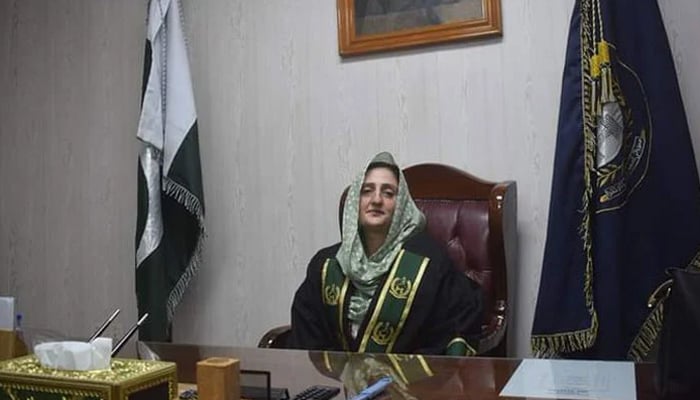 The newly-elected deputy speaker of the KP Assembly Suriya Bibi. — X/LatifAb98933358/File