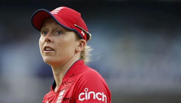 England cricket teams captain, Heather Knight during a match. — AFP/file