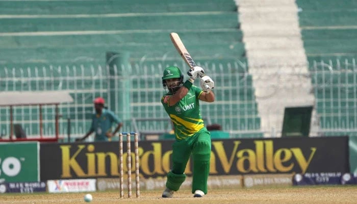 UMT Markhorss Kamran Ghulam playing a shot.— PCB website/file