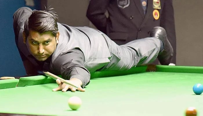 Pakistani snooker player Asjad Iqbal. — reporter