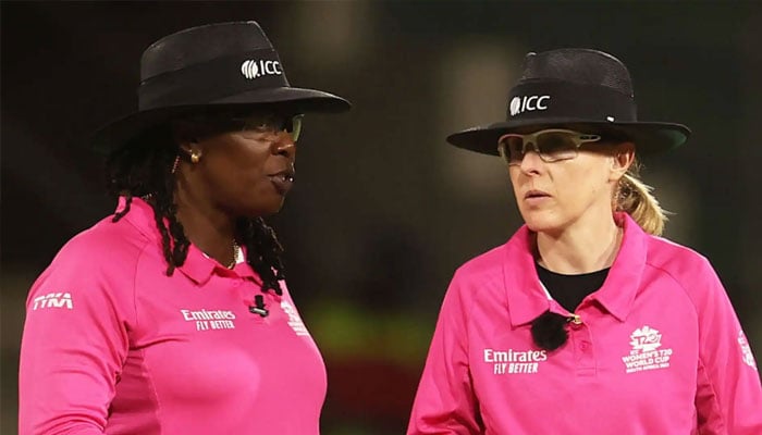 Two female umpires.— ICC website/file