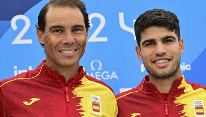 Spains Rafael Nadal (left) and Carlos Alcaraz.— AFP/file