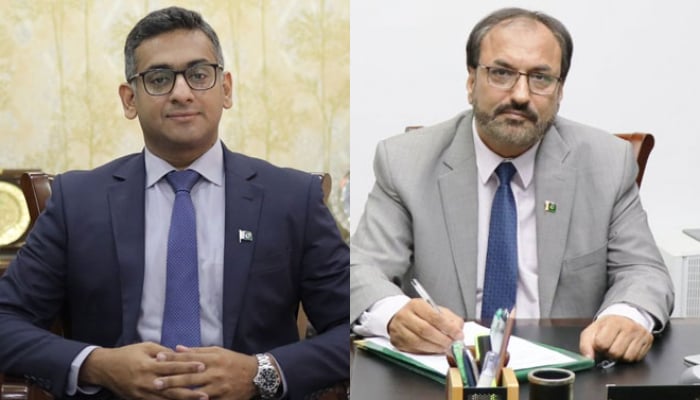 This combo of images shows, Prof Dr Aqif Anwar Chaudhry  Vice Chancellor, University of Education (UOE) (left) and  Prof Dr Shahid Munir Vice Chancellor of the University of Engineering and Technology (UET) (right). — Facebook/University of Education, Lahore/Punjab HEC Website/File