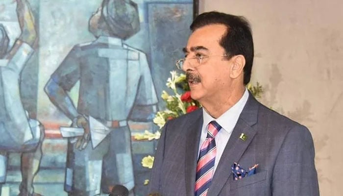 Senate Chairman Syed Yousuf Raza Gilani addresses at an event on August 13, 2024. — Facebook/Syed Yousuf Raza Gillani