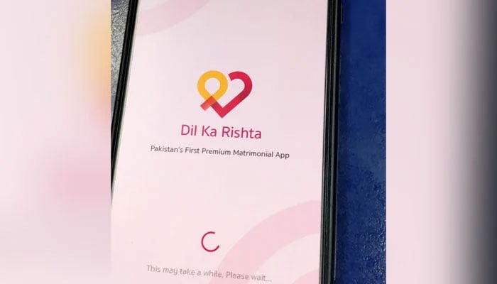 This image taken on May 22, 2024, shows the Dil Ka Rishta app open on a mobile screen. — Geo. tv/Kashif Suri