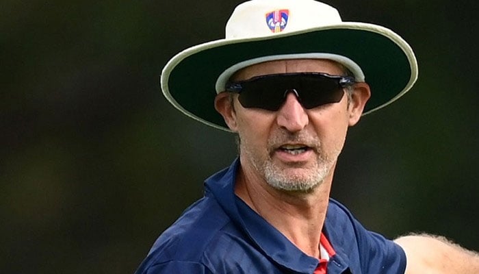 Pakistans coach Jason Gillespie. — X/@sujeetsuman1991/File