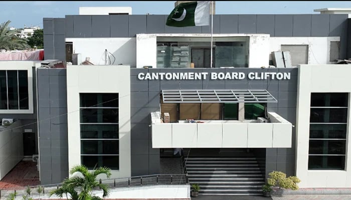 Cantonment Board Clifton (CBC) building can be seen in this image. — CBC website/File