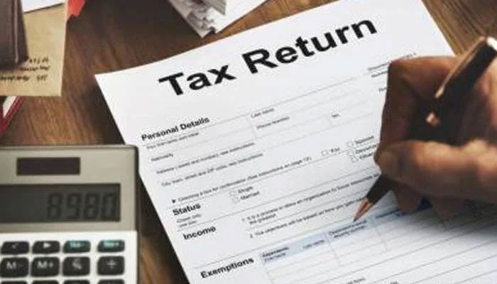 A representative image of a tax return form.— The News/file