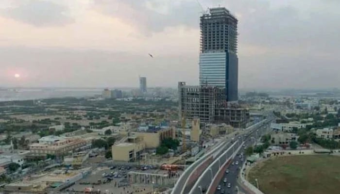 An aerial view of Karachi city. — AFP/File