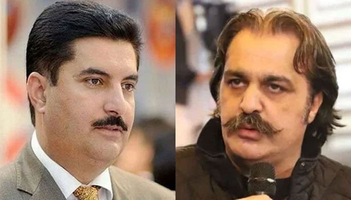 Khyber Pakhtunkhwa Chief Minister Ali Amin Gandapur (right) and Governor Faisal Karim Kundi. — Facebook/Ali Amin Khan Gandapur/State Media/File