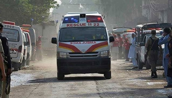 Representational image of an ambulance approaching an incident site. — AFP/File