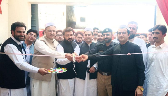 A Child Protection Unit is being inaugurated in the Balambat area in the Lower Dir district of Khyber Pakhtunkhwa. — Facebook/Basheer Khan