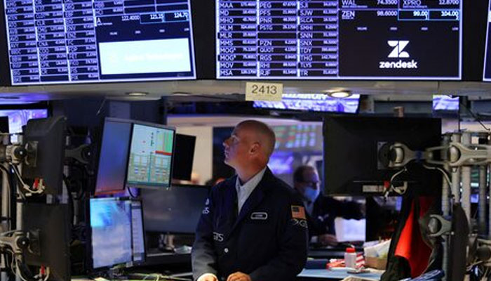 A trader works on the trading floor at the New York Stock Exchange (NYSE) in Manhattan, New York City, U.S., May 20, 2022. — Reuters