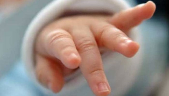 This representational image shows the hand of a newborn baby.—Instagram/iamlanya_01/File