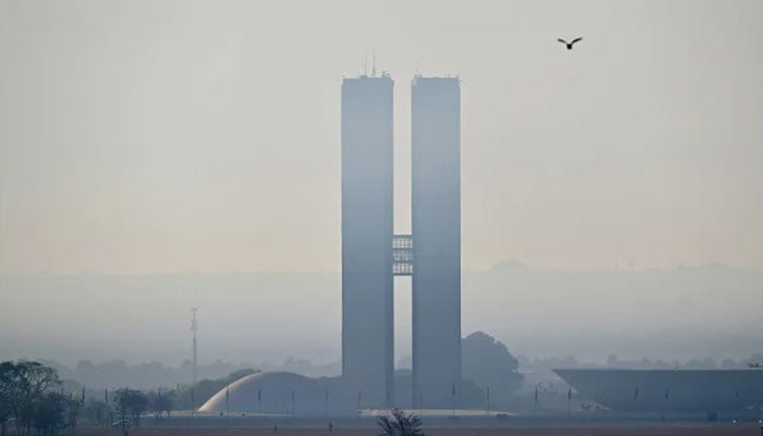 Satellite images from the National Institute for Space Research (INPE), showed 80 percent of Brazil affected by smoke last week. — AFP