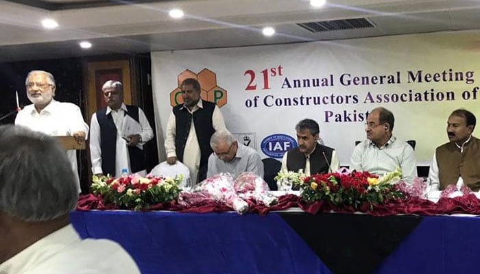 An image from the 21st Annual General Meeting of the Constructors Association of Pakistan on October 1, 2024.— Facebook@capnewspk