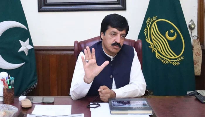 Punjab Governor Sardar Saleem Haider Khan speaks during a meeting on May 19, 2024. — Facebook/Sardar Saleem Haider Khan