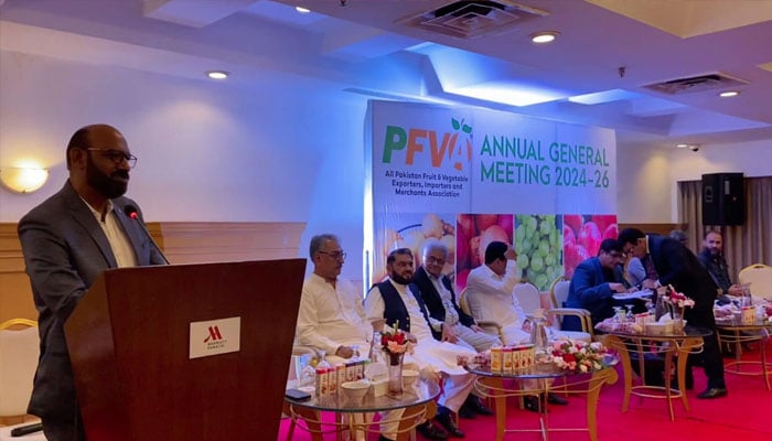 Annual General Meeting of All Pakistan Fruit & Vegetable Exporters Importers and Merchants Association was held on 28th Sept. 2024 at a private hotel in Karachi.— Facebook@iaclush