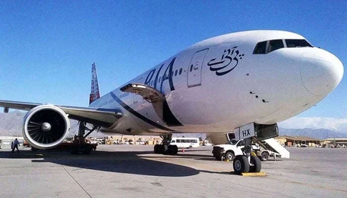 A representational image showing  a PIA aeroplane on the tarmac. — APP/file