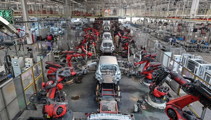 A car production line seen in this image — AFP/file