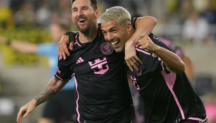 Lionel Messi and Luis Suarez of Inter Miami. — AFP/file