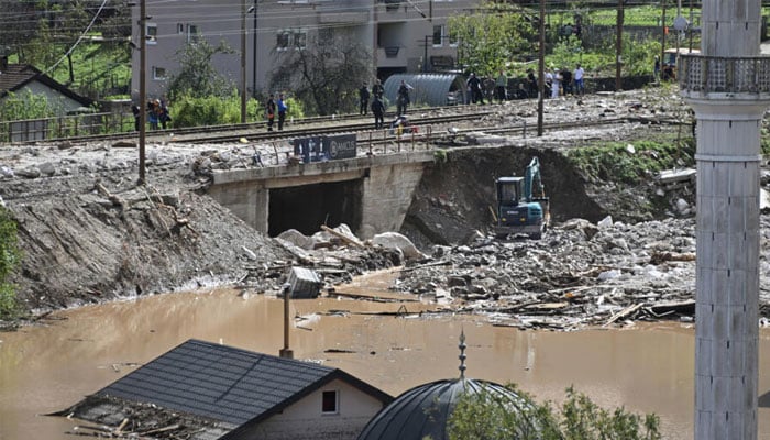 Rescuers clear debris and search for people. — AFP/file