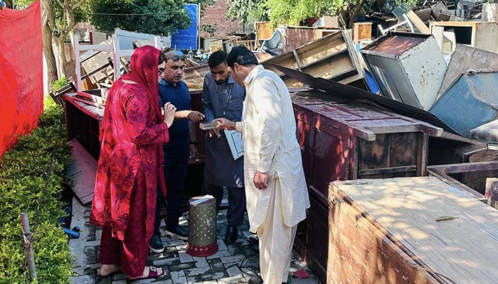 MPA Asma Abbasi during visits to Satellite Town UC 14 on October 6, 2024. — Facebook/Asma Naz Abbasi