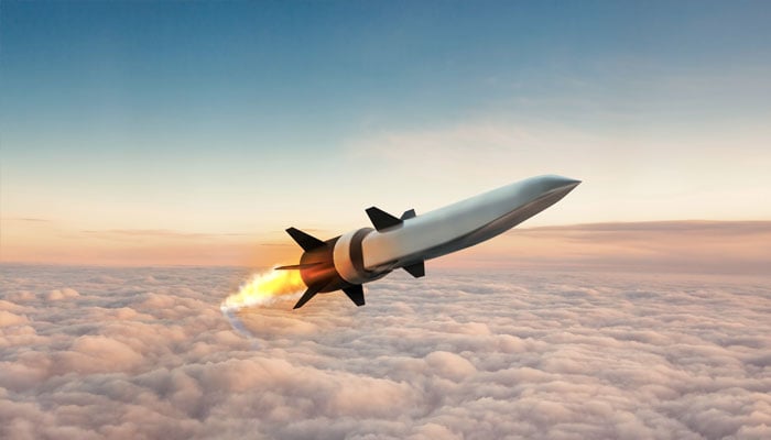 A Hypersonic Air-breathing Weapons Concept (HAWC) missile in seen in an artists conception. — Reuters/file