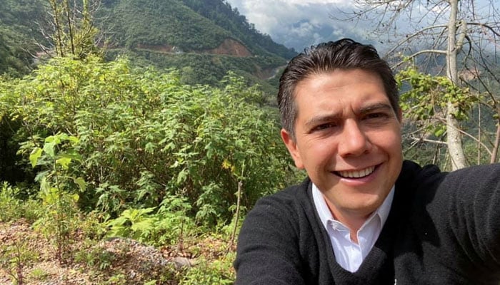 Mayor of Chilpancingo Alejandro Arcos poses for a selfie photo at the unknown location, in this handout image obtained on October 7, 2024. — Reuters