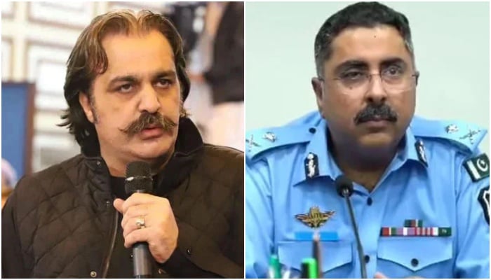 KP Chief Minister Ali Amin Gandapur (left) and Islamabad IGP Syed Ali Nasir Rizvi. — Facebook/Ali Amin Khan Gandapur/Islamabad Police/File