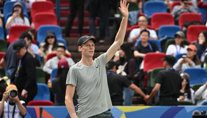 Jannik Sinner celebrates victory against Ben Shelton in Shanghai. — AFP/file