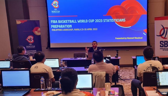 An image from the FIBA statisticians workshop in Manilla on April 25, 2023. — FIBA website