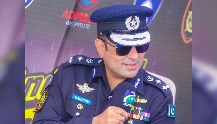 DIG Security and Emergency Services Division Dr Maqsood Ahmed speaks at an event on September 8, 2024. — Facebook/Sindh Police Security & Emergency Services Division