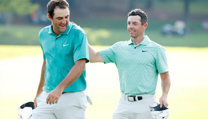 American PGA Tour stars Scottie Scheffler, (left) and Northern Irelands Rory McIlroy.— AFP/file