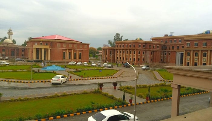 A view of the Medical Teaching Institution (MIT) Bacha Khan Medical College (BKMC) Mardan can be seen in this image. — Facebook/MTI Bacha Khan Medical College & Allied Health Sciences Mardan/File