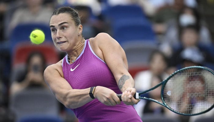 Aryna Sabalenka seen during a match.— AFP/file